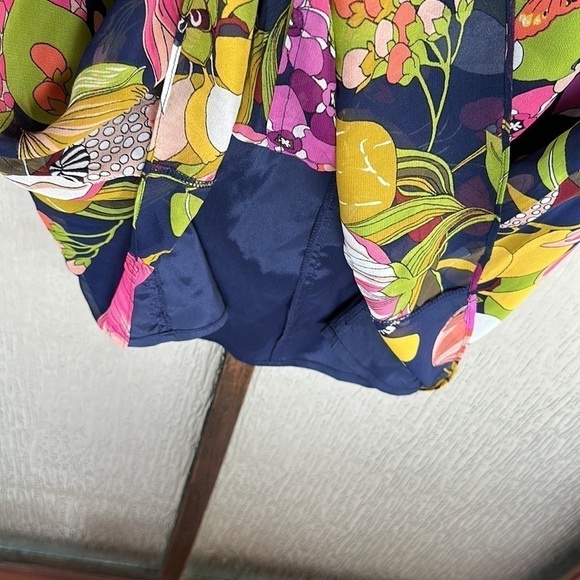 Trina Turk cheers print blue floral shift dress in size XS NWT - Picture 7 of 10